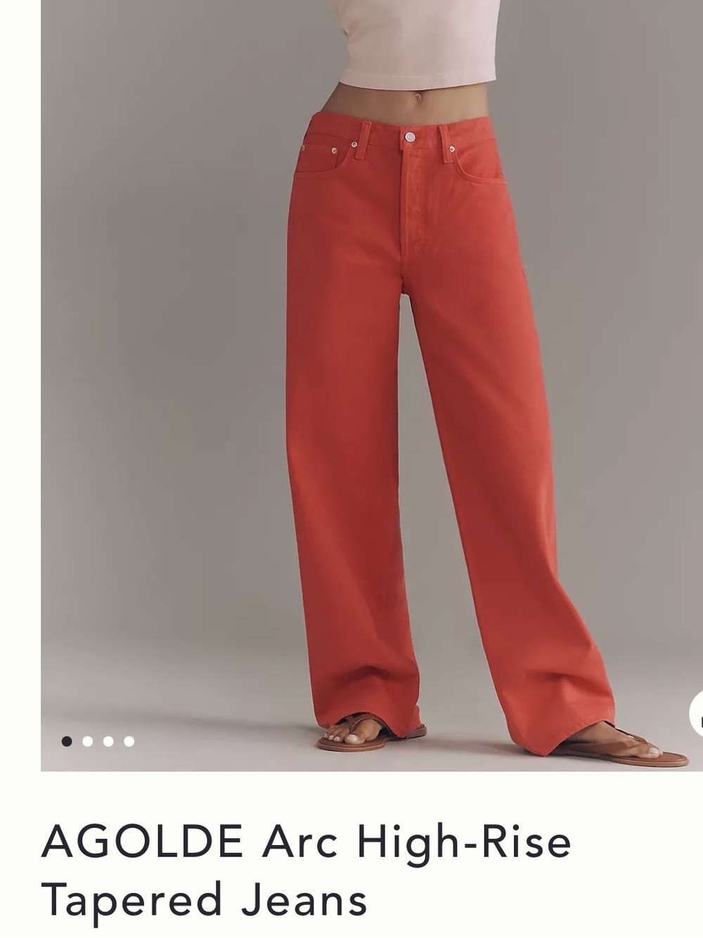 Agolde  High-Rise Wide-Leg Jeans